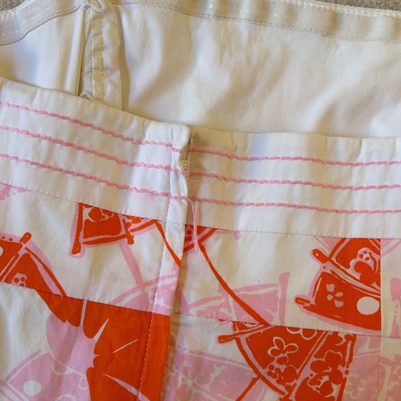 LIKE NEW Lilly Pulitzer Women's Size 6 Floral & Umbrellas Print Strapless Dress - Picture 7 of 12